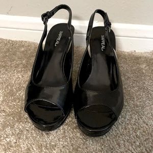 Patent Leather Slingback Heel